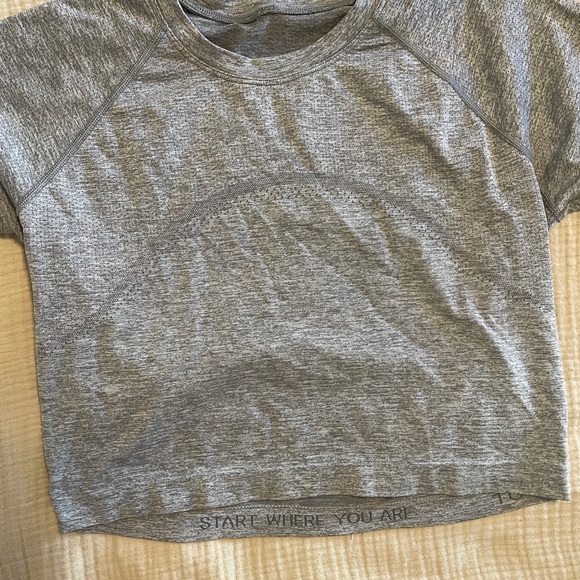 lululemon athletica Tops - lululemon athletica Gray Crop Top